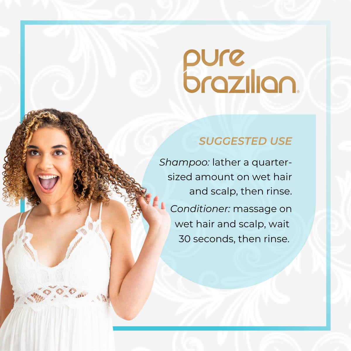 anti Frizz Daily Shampoo &amp; Conditioner - Salt-Free &amp; Color Safe Shampoo &amp; Conditioner Enriched with Keratin, Argan Oil, and Acai (13.5 Ounce / 400 Milliliter)